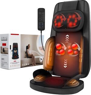BELHOPE Shiatsu Neck Back Massager Seat Cushion with Heat Chair Massage Pad